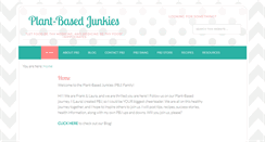 Desktop Screenshot of plantbasedjunkies.com