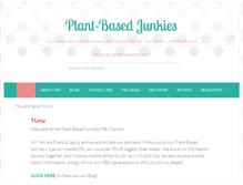 Tablet Screenshot of plantbasedjunkies.com